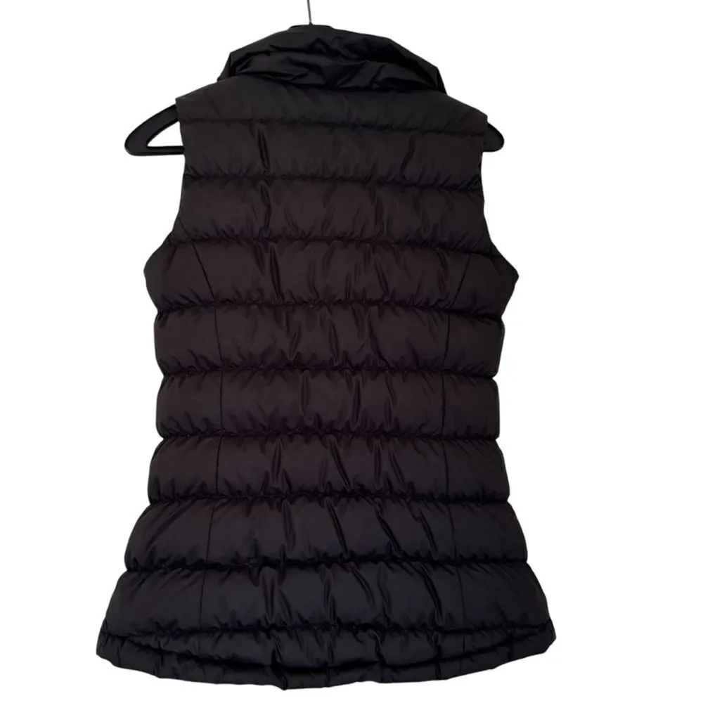 Athleta Black Downabout Goose Down Vest Size Small